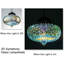 Lustre moderne en verre Tropical Fireworks
