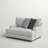 Drisko 62" Wide Modern Farmhouse Accent Chair in Gray