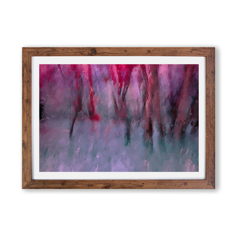 Abstract Forest - Framed Print, Walnut, 62cm H x 87cm W x 2cm D