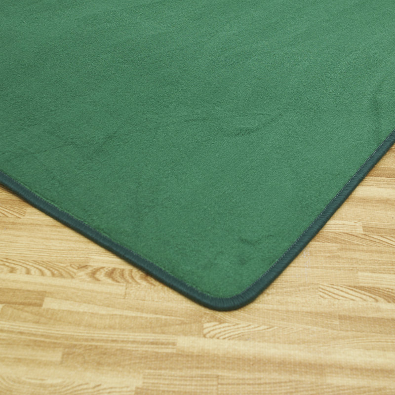 Dark Green Solid - Rectangle Small, Rectangle 5'10" x 8'5"