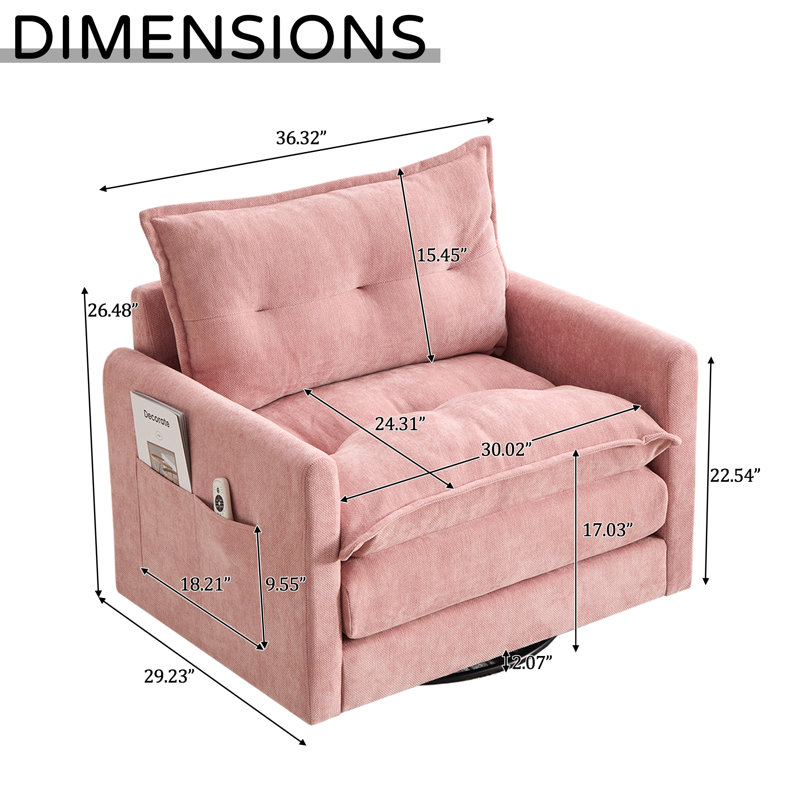Fauteuils demi-tonneau pivotants pour le salon