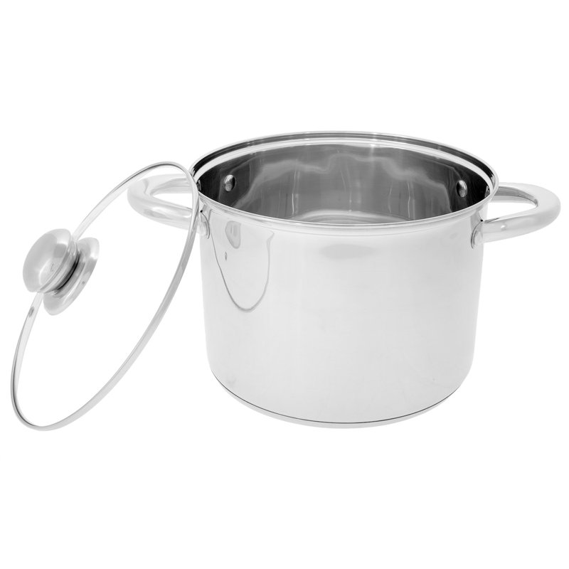 ROYALFORD Stainless Steel Stock Pot, 6 L