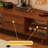 Retro solid wood living room TV cabinet