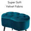 Repose-pieds standard en velours 14,96 po-580182141