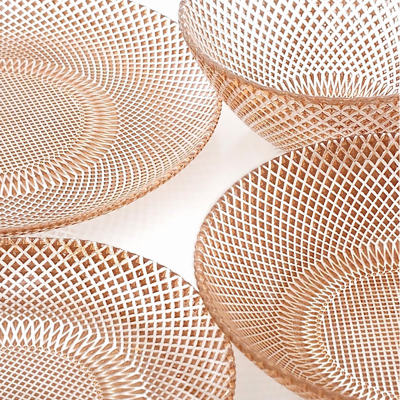 Assiette creuse Zenaide, Rose Gold