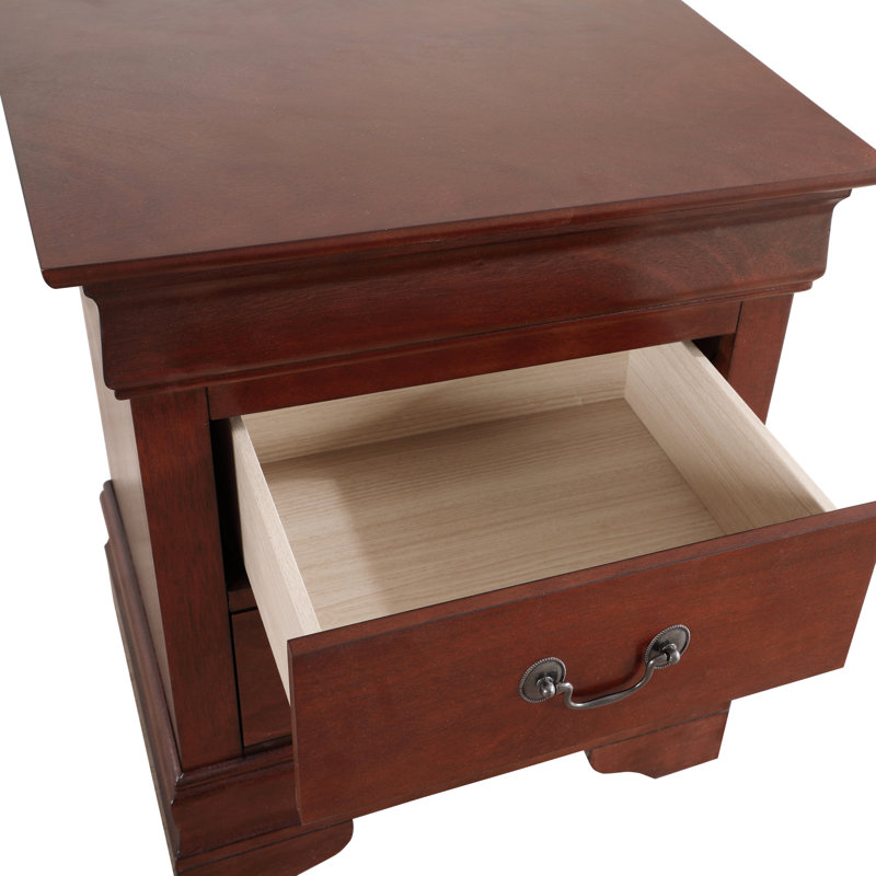 Table de chevet charmante finition cerisier G2100-N