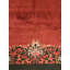 Tapis rectangulaire en laine noué à la main - Corail