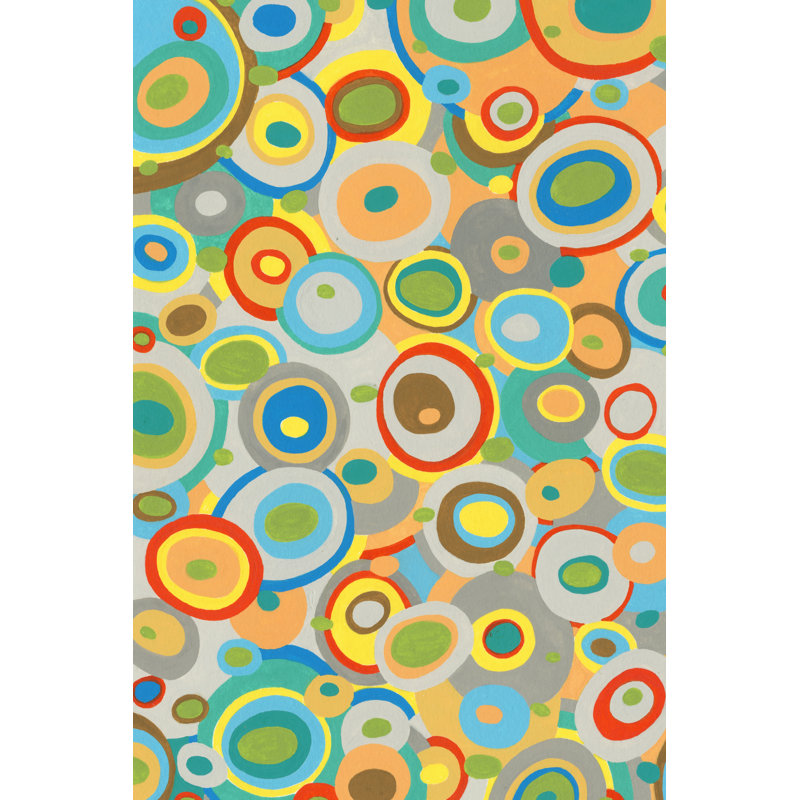 Overlapping Ovals I - Wrapped Canvas Art Prints, 46cm H x 30cm W x 3.8cm D