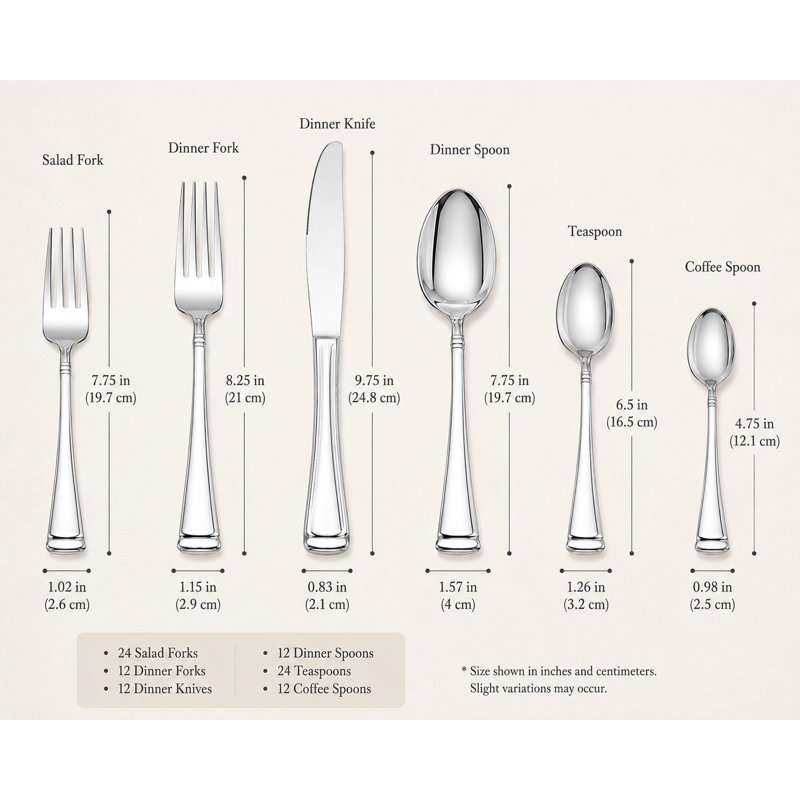 45-Piece Silverware Set