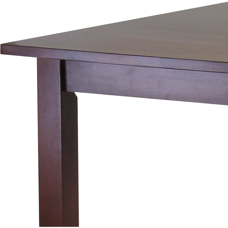 Table de salle à manger en bois de hêtre massif 33,86 po Sibylla