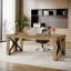 Bureau d'ordinateur de direction 70,86 po, grand bureau à domicile en bois 
