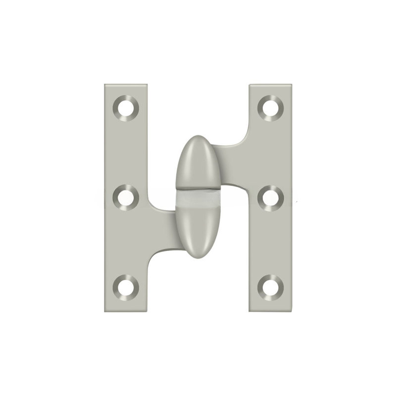 Butt Bearing Hinge, Brushed Nickel