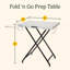 Fold ''N Go Prep Table and Grill Stand