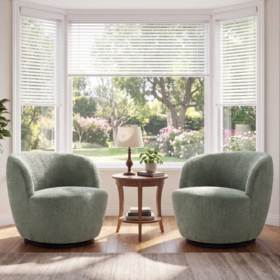 Fauteuil demi-tonneau pivotant Nen Boucle