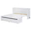 Lit escamotable double avec ports USB et grand tiroir, armoire-lit peu encombrante avec cadre en bois massif, blanc-117494036-117494037