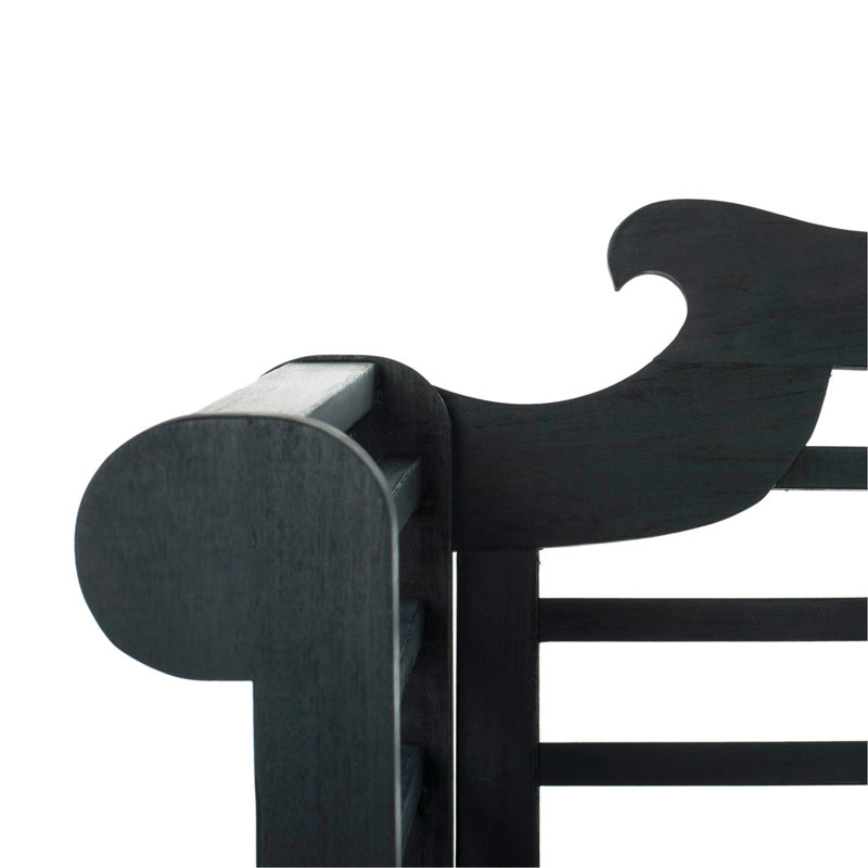Banc de jardin en bois Kalandria, Gris Ardoise Foncé