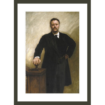 «President Theodore Roosevelt» par John Singer Sargent, impression giclée sur cadre