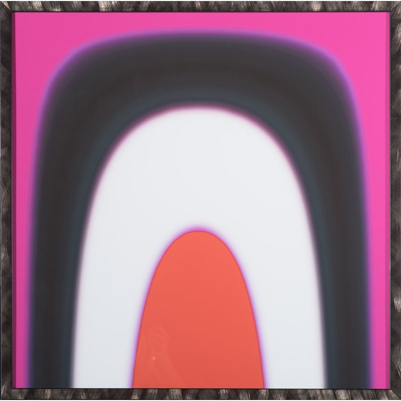 Pop Series 1 (Pink) par Jeffrey Goodman - Cadre photo, impression sur papier, Cadre flottant en papier