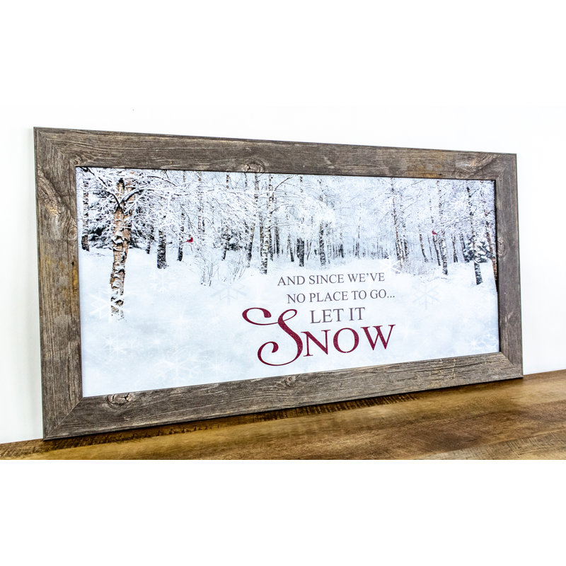 «Seasonal Let It Snow Horizontal», cadre photo