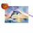 Dolphin Leaping at Sunrise Glass Cutting Board