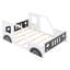 Lit plateforme double classique en forme de voiture avec roulettes-35938640