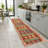 Orange Multicolor Moroccan Cotton Chenille Kilim Non-Slip Cotton Base Kilim-1171821880
