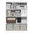 Furinno PASIR Book Shelf, 4-Tier Bookshelf, Bookcase with Open Storage Shelf, 9.3 x 31.3 x 41.8, for Home Office, Living Room, Amber Pine-124528142