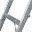 Échelle pliable, capacité de 159 kg, 57 x 160 cm, rallonge multifonctionnelle en aluminium, légère et portable, convient aux plafonds de 2,9 à 3,7 m de hauteur, accès facile à votre grenier (norme standard).