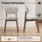 Upholstered Solid Wood Dining Chair Side Chair-390741650-390741655