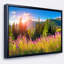 «Mountains with Pink Flowers», reproduction de photo sur toile-118101101-118101103