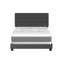 Lit plateforme Boyd Sleep Ravenna | Tête de lit réglable | Compatible avec une base à profil bas | Conception moderne de la Manche | Capacité de 700 lb-2130356963-2130356965