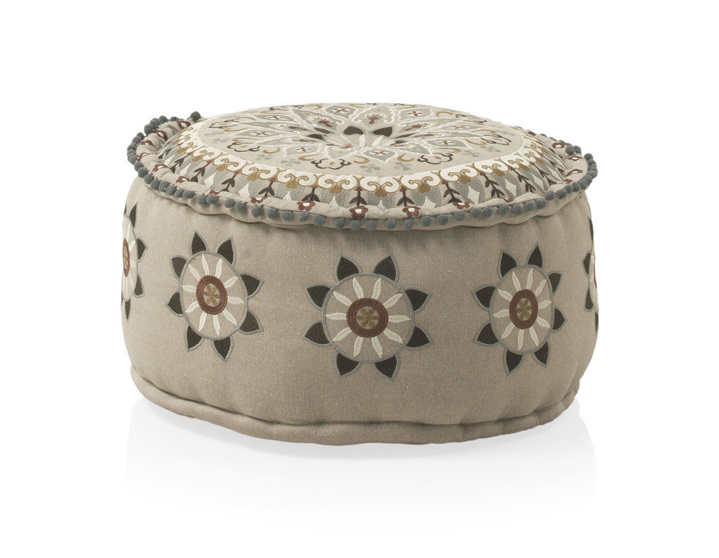 55 cm Runder geometrischer Pouf Calica