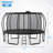 16FT Trampoline For Kids With Upgraded Arcpole And Composite Toploop For Safety Enclosure, Plus Basketball Board And 12 Ground Stakes, Outdoor Recreational Playset Balance Physical Training Trampoline