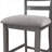 5-Piece Wooden Counter Height Dining Set With Padded Chairs And Storage Shelving (Gray)-732426301