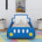 Twin Size Race Car-Shaped Bed With Wheels-143087110