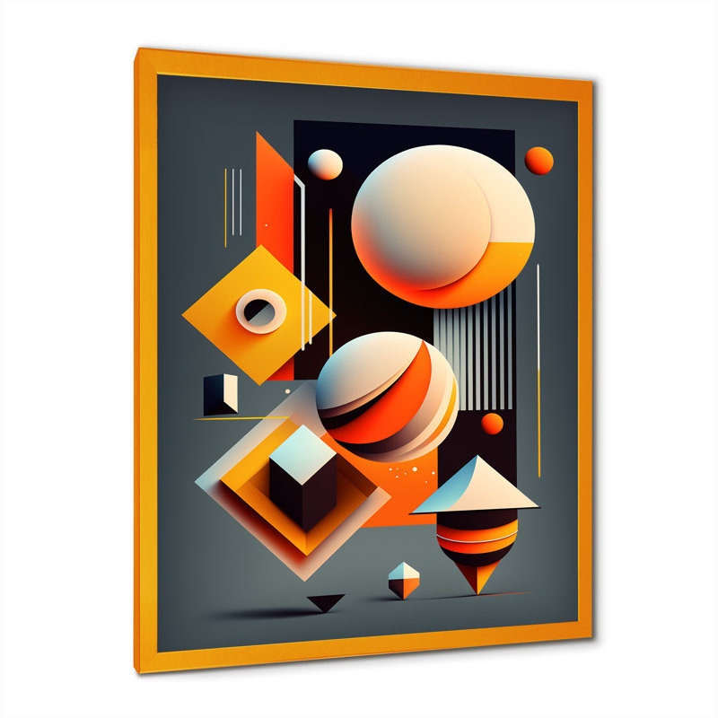 Clestine - Picture Frame Print on Canvas, Gold, 30" W x 40" H