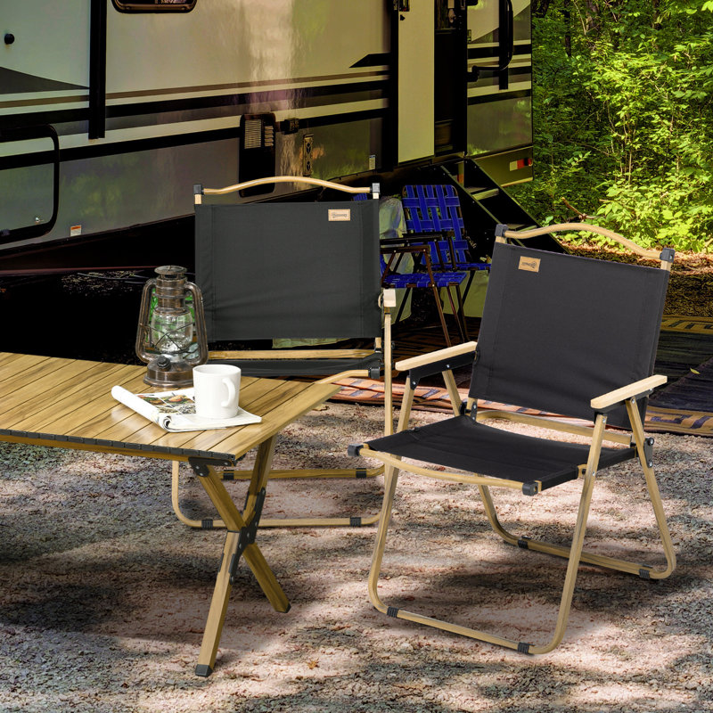 Ensemble de 2 chaises de camping, chaise pliante légère, fauteuils portatifs, parfait pour les fêtes, la pêche, la plage et la randonnée