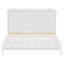 Grand lit escamotable avec grands tiroirs, blanc