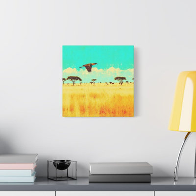 «Soaring Savanna Flatland», reproduction d'art sur toile
