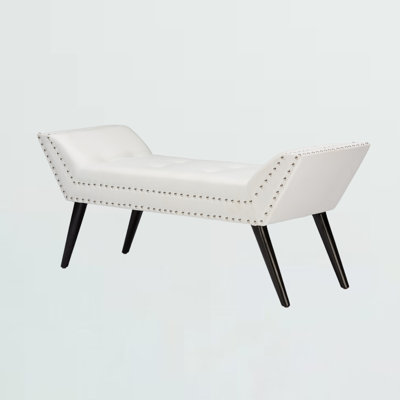 Faux Leather Upholstered Bench