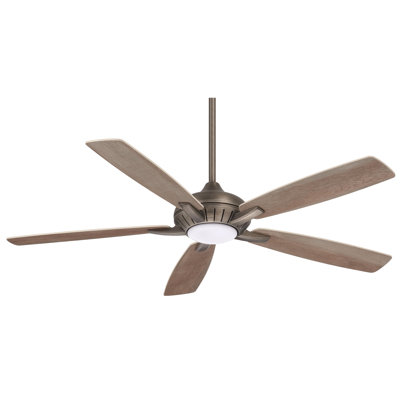 60" Dyno 5 - Blade LED Smart Standard Ceiling Fan with Remote Control and Light Kit Included