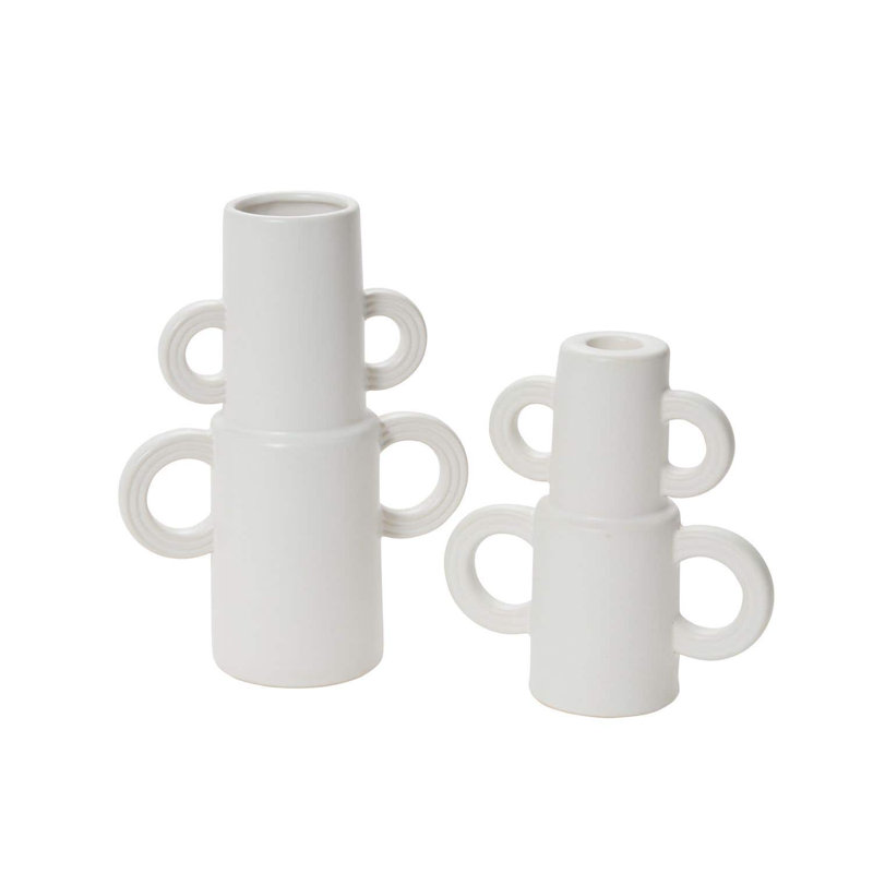 6'' H Concrete / Cement Tabletop Candlestick