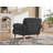 41.75" Oversized Modern Upholstered Accent Chair with Recessed Arms Solid Wood Legs for Living Room-583106701