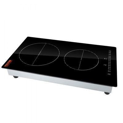 Plaque de cuisson électrique, 2 brûleurs, surface de cuisson à induction 12 po, surface de cuisson magnétique intégrée
