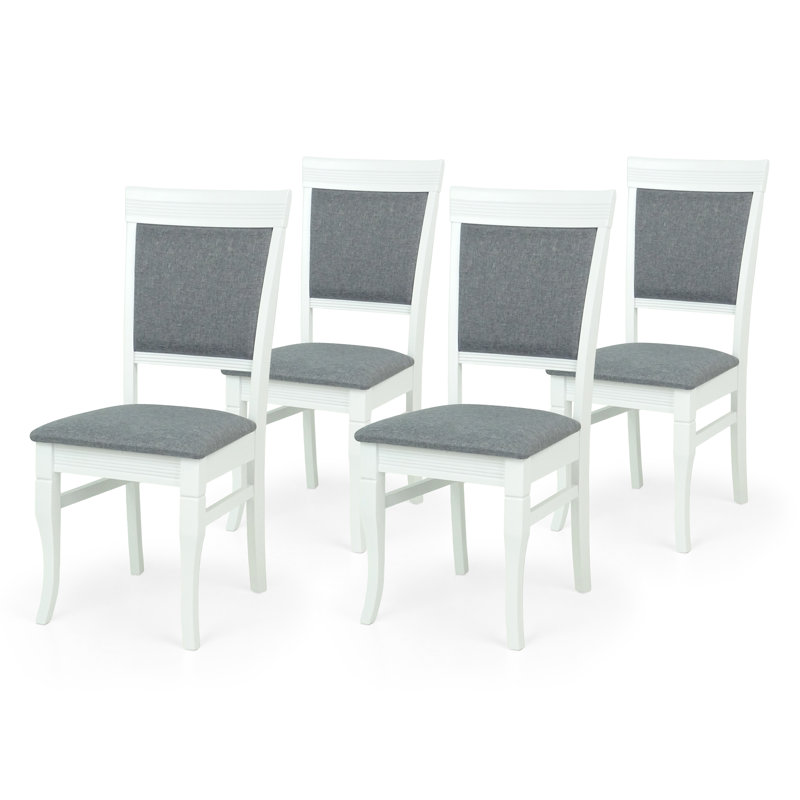 Chaise d'appoint Lyndell, Gris clair / blanc