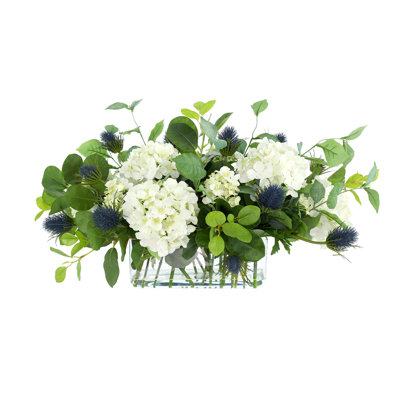 Peony Faux Floral in Vase