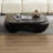 Modern Faux Travertine Textured Coffee Table, Perfect for Living Room or Office with Elegant Design and Versatile Style.-118585693