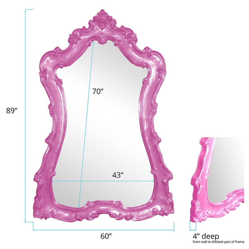 Camak Novelty Mirror, Hot Pink