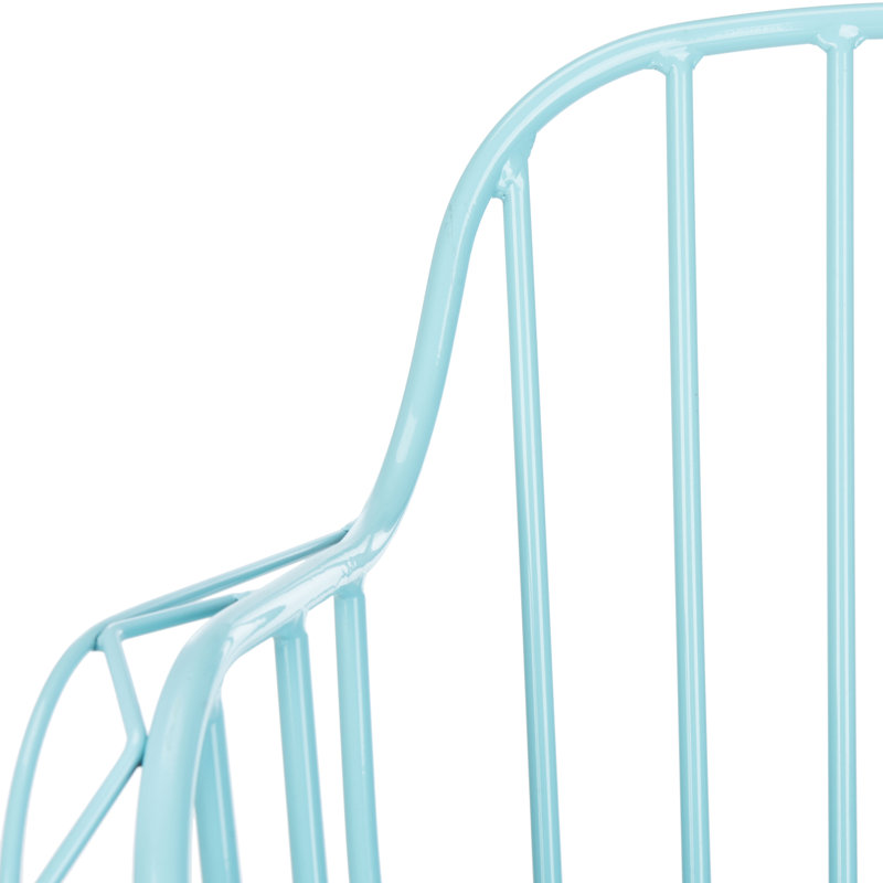 2 chaises de patio empilables Payson, Bleu pastel