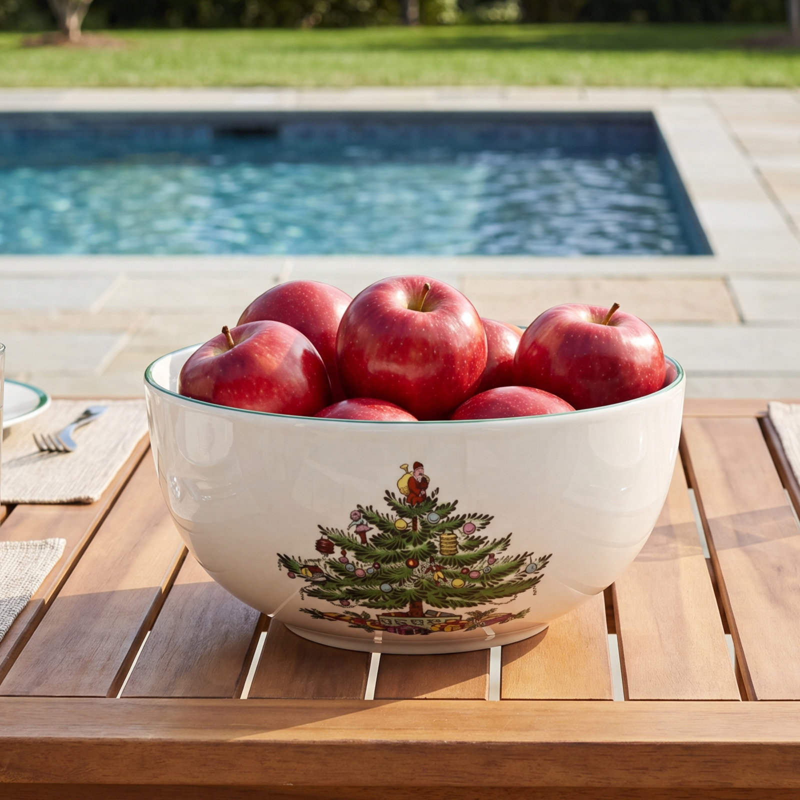Christmas Tree Fruit Bowl